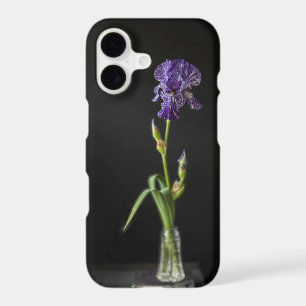 Floral Still Life Iris Flower with Book
