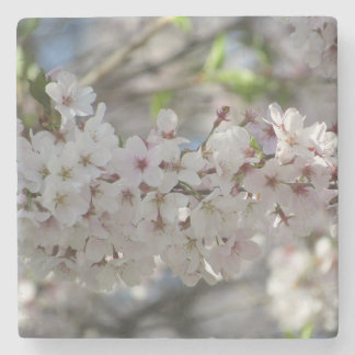 Floral stone coaster