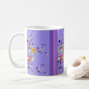 Floral Stripe Mug
