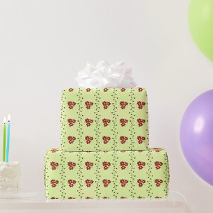 Floral Stripes Wrapping Paper