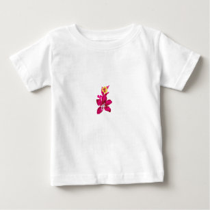 Floral Style, ArtyClick Crimson, Light Gold Baby T-Shirt