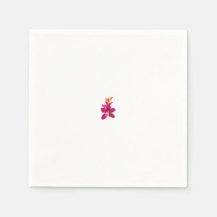 Floral Style, ArtyClick Crimson, Light Gold Napkin