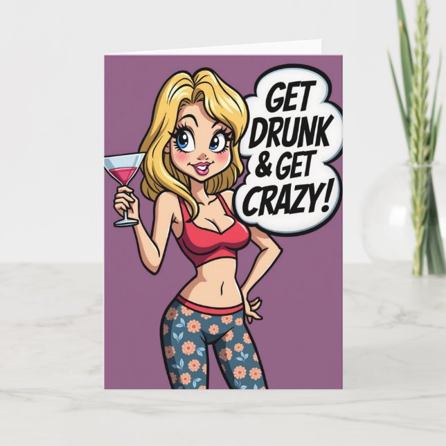 Floral Style Birthday Card (Front)
