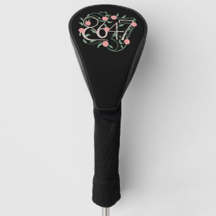 Floral Subtle Anti Trump 8647 86 47 Boho Golf Head Cover