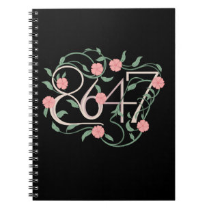 Floral Subtle Anti Trump 8647 86 47 Boho Notebook