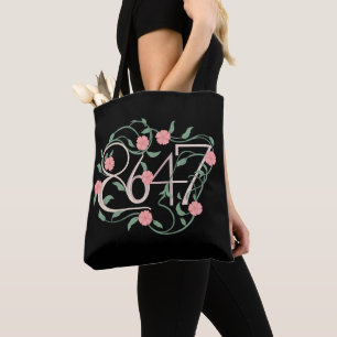 Floral Subtle Anti Trump 8647 86 47 Boho Tote Bag
