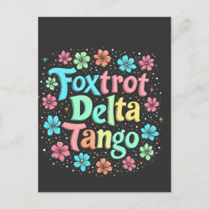 Floral Subtle Anti Trump 8647 Anti Maga  Announcement Postcard