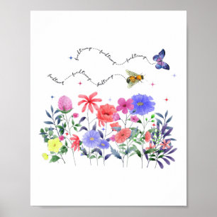 Floral Subtle Anti Trump Democrat Liberal Poster