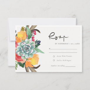 FLORAL SUCCULENT ANTLER BOHEMIAN ALLURE RSVP