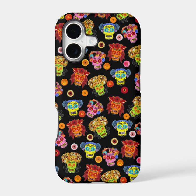 Floral Sugar Skull (Back)
