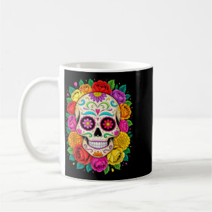 Floral Sugar Skull Day Of Government Agencyd Dia Coffee Mug