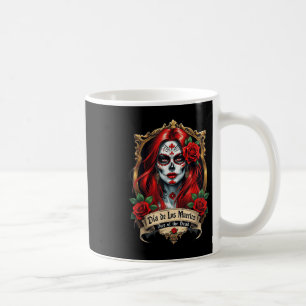 Floral Sugar Skull Day Of The Dead Dia De Muertos Coffee Mug