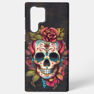 Floral Sugar Skull Día de los Muertos Spanish Samsung Galaxy Case