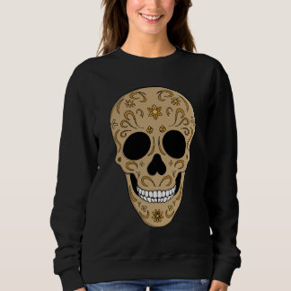 Floral Sugar Skull Dia de los Muertos Sweatshirt