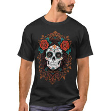 Floral Sugar Skull Embellished illustration