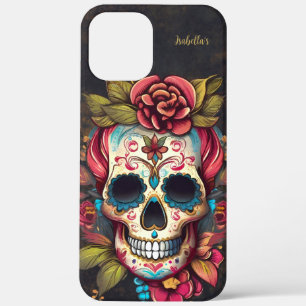 Floral Sugar Skull Milestone Birthday iPhone 12 Pro Max Case