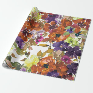 Floral Summer Dress Wrapping Paper