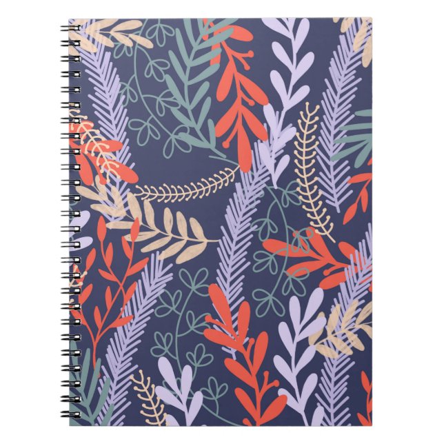 Floral summer leaves notebook (Front)