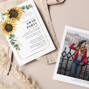 Floral Sunflower Eucalyptus 2025 Graduation Party