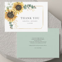 Floral Sunflower Eucalyptus Foliage Wedding