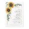 Floral Sunflower Eucalyptus QR Code Wedding