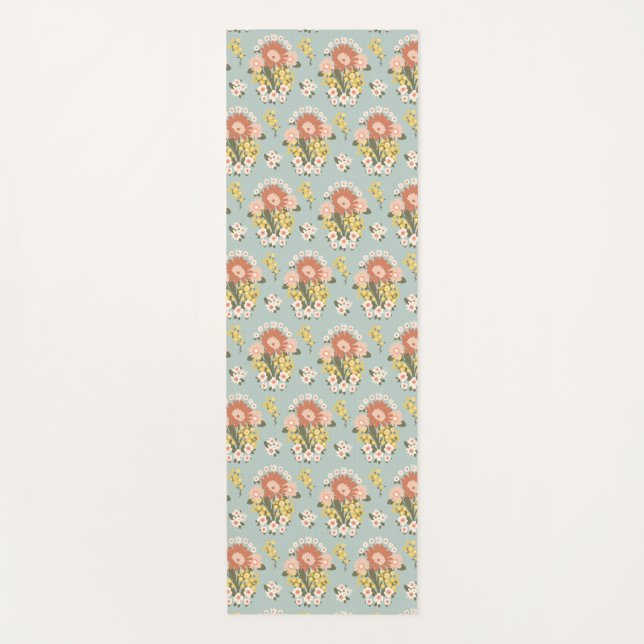 Floral Sunrise Yoga Mat (Front)
