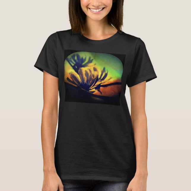 Floral Sunset View Bella T-Shirt (Front)
