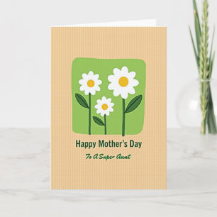 Floral Super Aunt Card