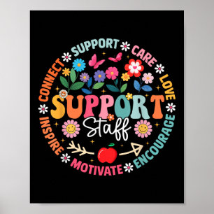 Floral Support Staff Appreciation Week Back To Sch Poster