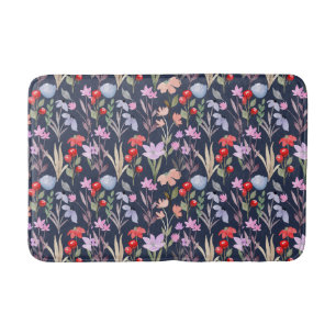 Floral Surface Pattern Fashion Botanical   Bath Mat