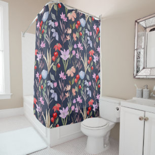 Floral Surface Pattern Fashion Botanical Shower Curtain