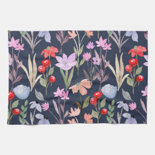 Floral Surface Pattern Fashion Botanical       Tea Towel