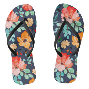 Floral Surface Pattern- Fashion Decorative Spring Thongs