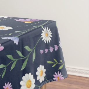 Floral Surface Pattern-Fashion Spring Flowers Tablecloth