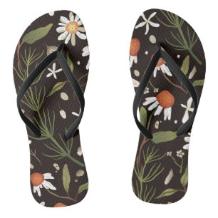Floral Surface Pattern Fashion Spring Thongs