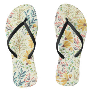 Floral Surface Pattern- Stylish Abstract Wallpaper Thongs
