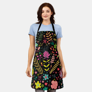 Floral Surface Pattern- Stylish Flowers Wallpaper  Apron