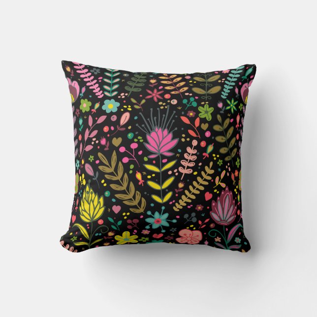 Floral Surface Pattern- Stylish Flowers Wallpaper  Cushion (Front)