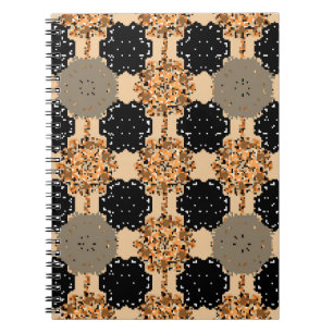 Floral sweet seamless background. Pretty vintage f Notebook