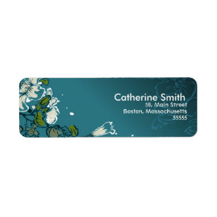 Floral Swirl Customisable Address Labels