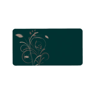 Floral Swirls Label
