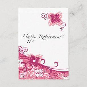 Floral Swirls Retirement Party Invitation