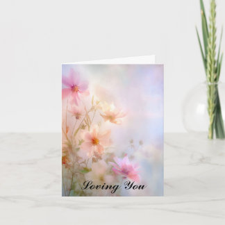 Floral Sympathy Card Loving You
