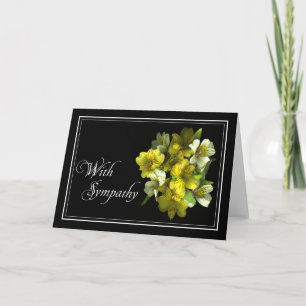 Floral Sympathy/Condolence Card - Customised