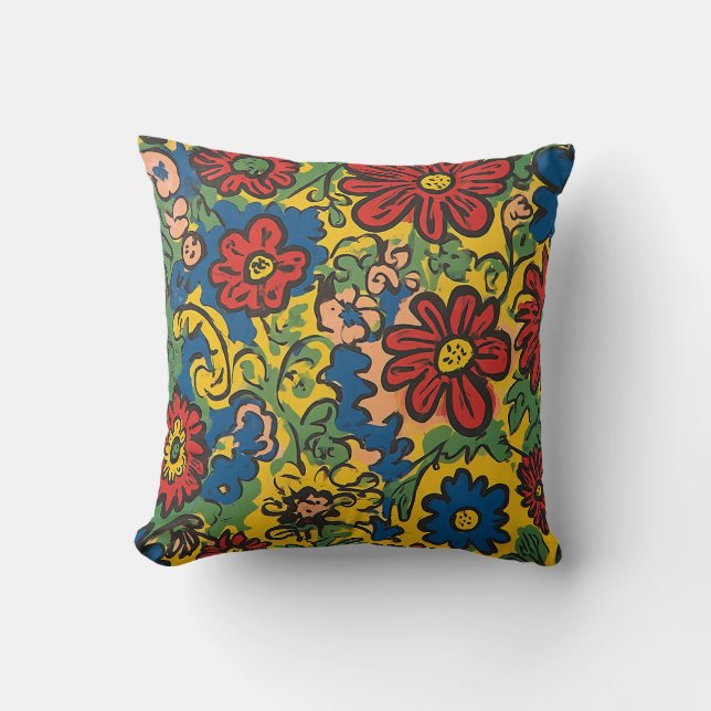Floral Symphony Cushion (Front)
