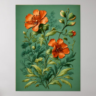 Floral Symphony Harmony Poster