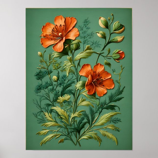 Floral Symphony Harmony Poster (Front)