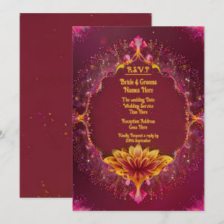 Floral Symphony: Wedding Elegance Collection Save The Date