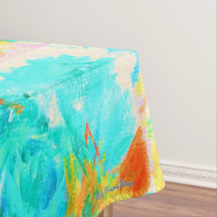 Floral tablecloth