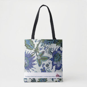 Floral Tapestry Museum LA Tote Bag